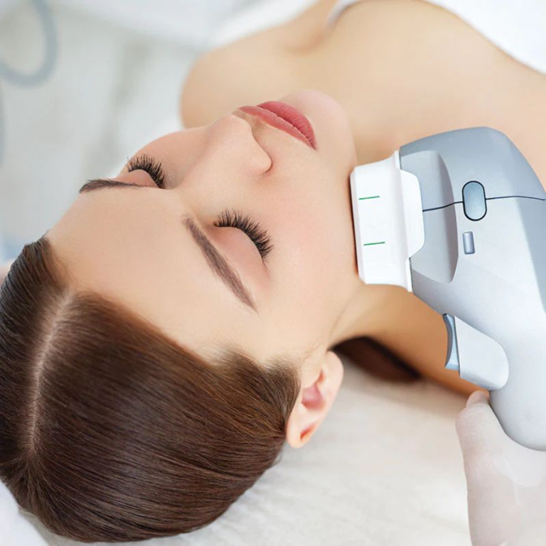 HIFU skin rejuvenation non‑invasive ultrasound treatment for firmer, tighter skin and increased collagen production