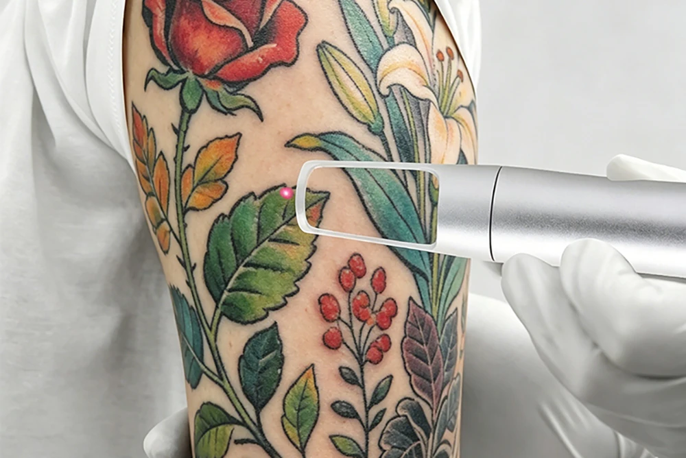 co2 fractional laser tattoo removal and skin resurfacing