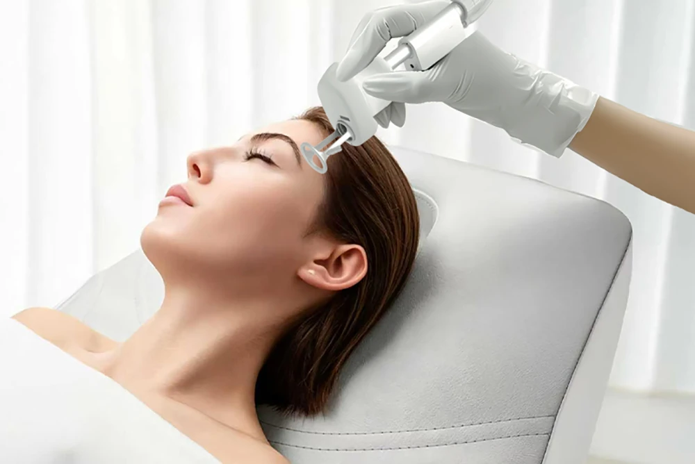 dual wavelength erbium glass laser treatment detail