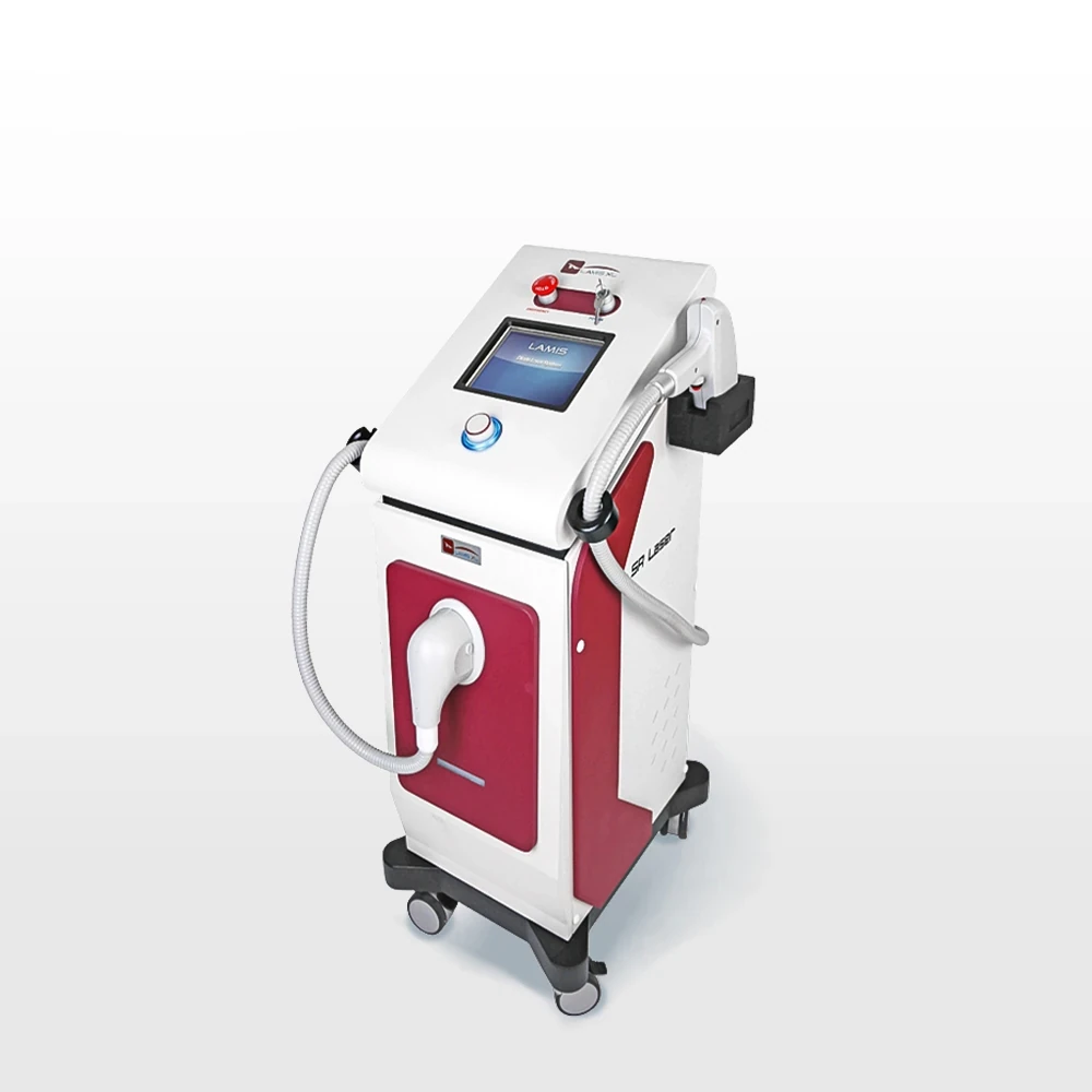 lamis xl 808nm diode laser hair removal machine side perspective view